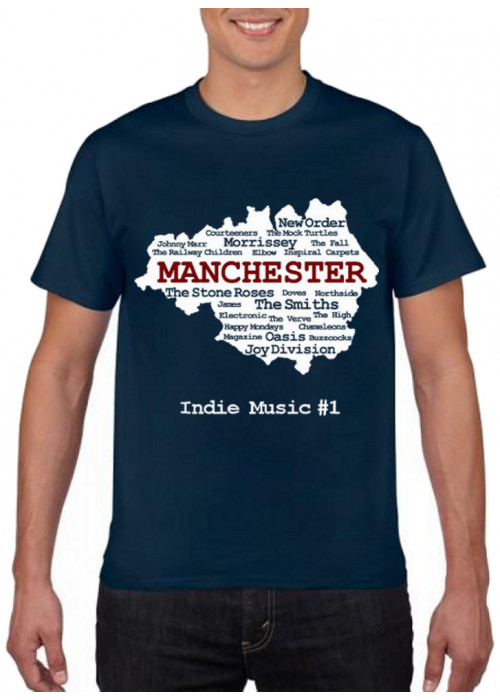 4XL Avail.  - Manchester Indie Bands PREMIUM T-Shirt 