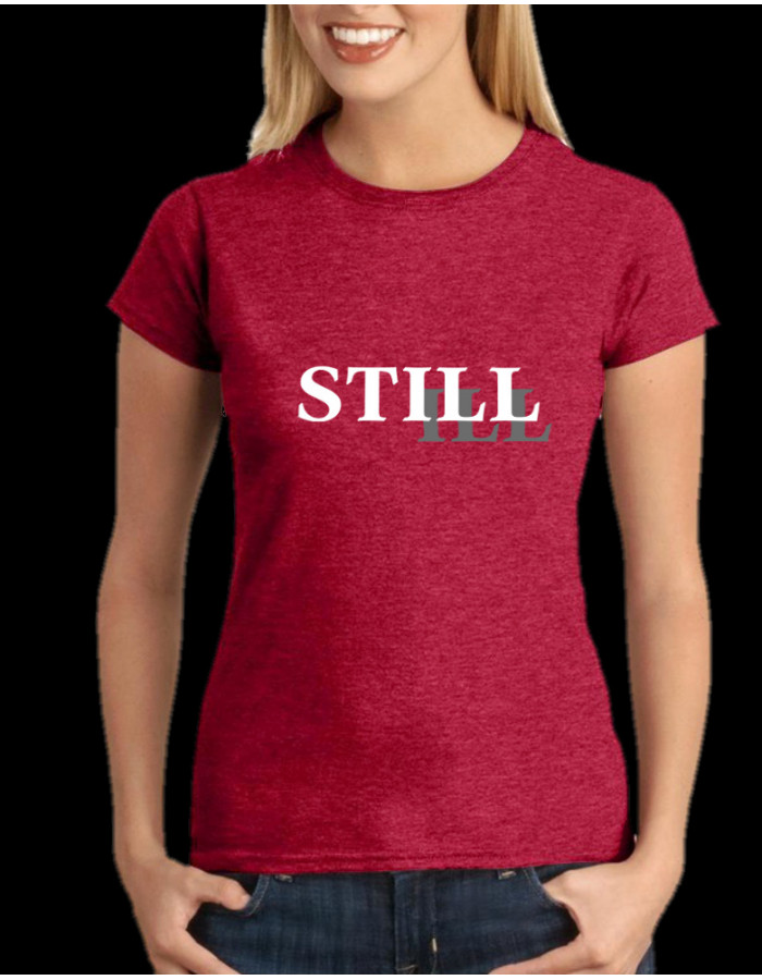 ONLY M & L - Still Ill T-Shirt:  WOMEN Antique Cherry Red 