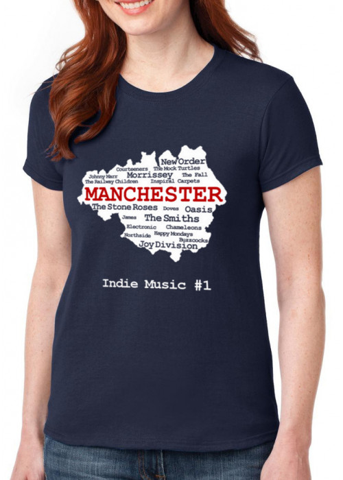 ONLY XL Avail - Manchester Indie Bands T-Shirt - WOMEN
