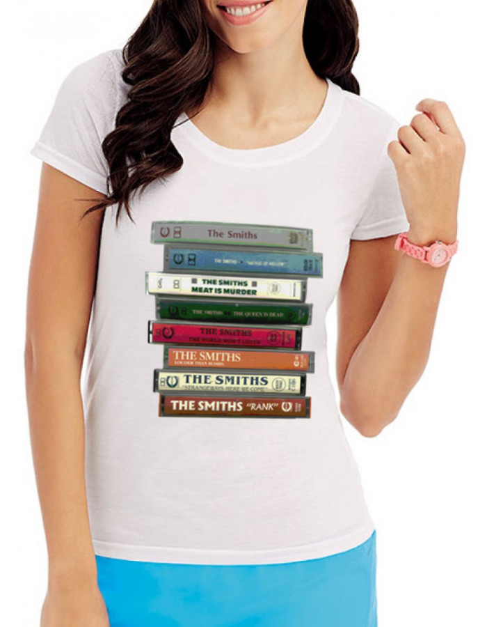 ONLY 2XL Avail - WOMEN's Smiths Cassettes White T-Shirt 