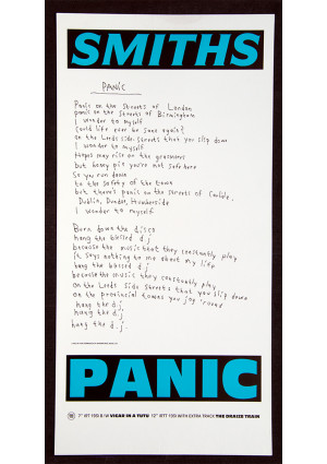 Panic (Morrissey Handwritten Lyrics)