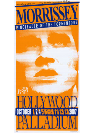 Morrissey Poster Tour Hollywood Morrissey Poster Tour Hollywood