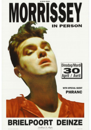 Morrissey Tour Poster in Deinze