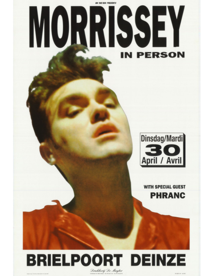 Morrissey Tour Poster in Deinze