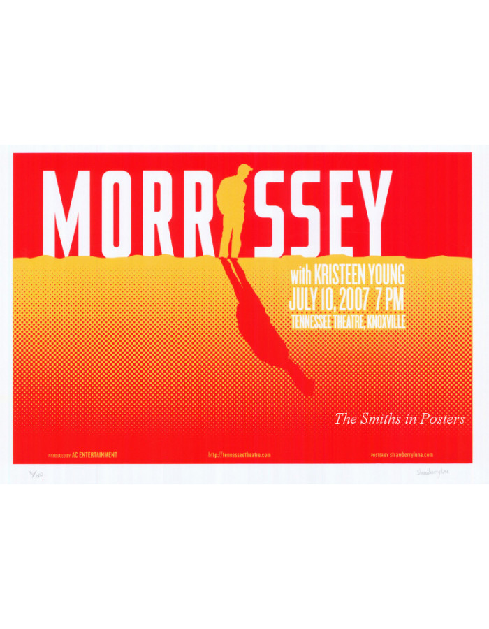 Morrissey Tenesse Concert Poster