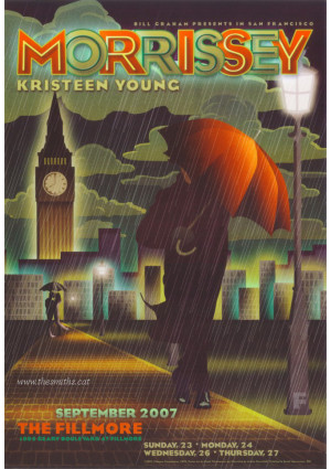 Morrissey Tour Poster San Francisco  Morrissey Tour Poster San Francisco