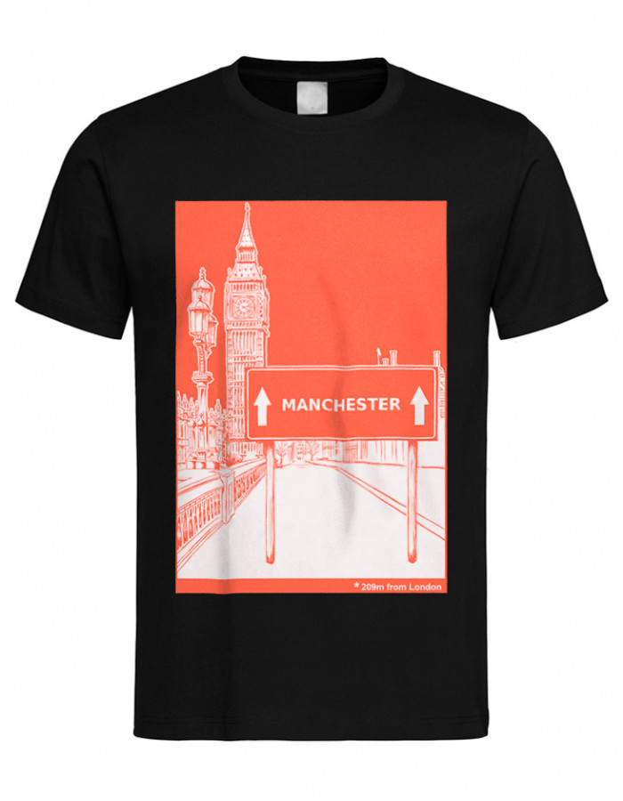 ONLY M & 4XL Avail. Manchester London 209m T-Shirt 