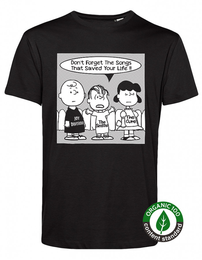 Don't Forget the Songs That Saved Your Life T-Shirt: Joy Division, The Smiths and The Cure