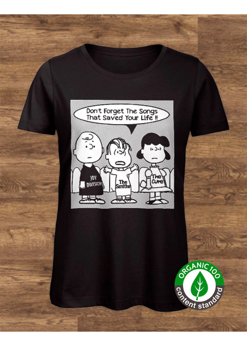 WOMEN's Don't Forget the Songs T-Shirt:  Joy Division, The Smiths and The Cure