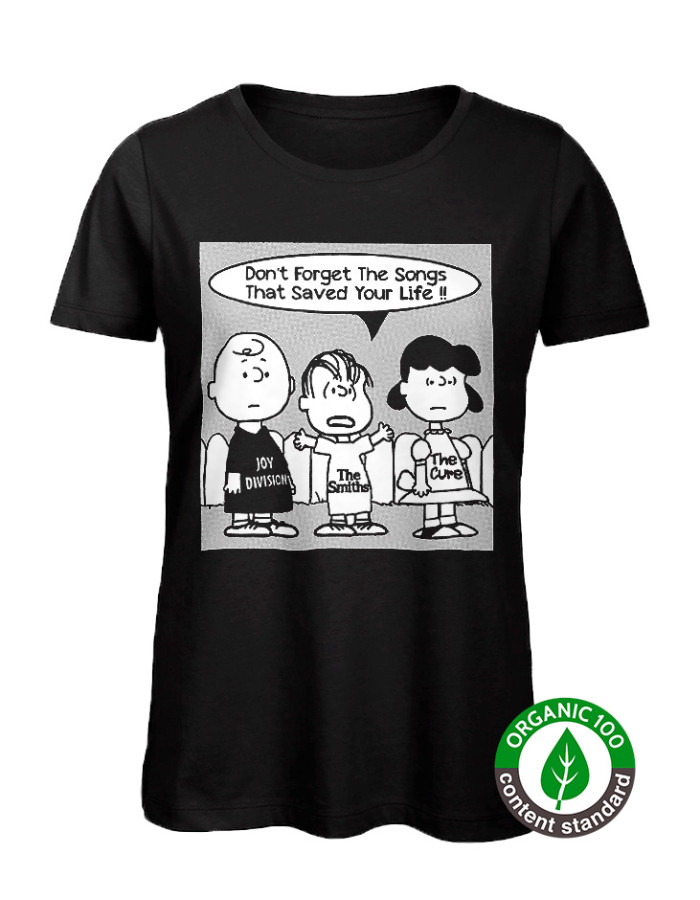 WOMEN's Don't Forget the Songs T-Shirt:  Joy Division, The Smiths and The Cure