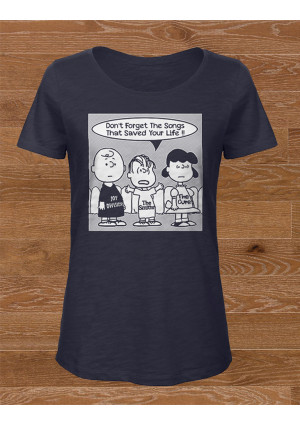 XS & S Avail - WOMEN's Don't Forget the Songs Class T-Shirt:  Joy Division, The Smiths and The Cure XS & S Avail - WOMEN's Don't Forget the Songs Class T-Shirt:  Joy Division, The Smiths and The Cure