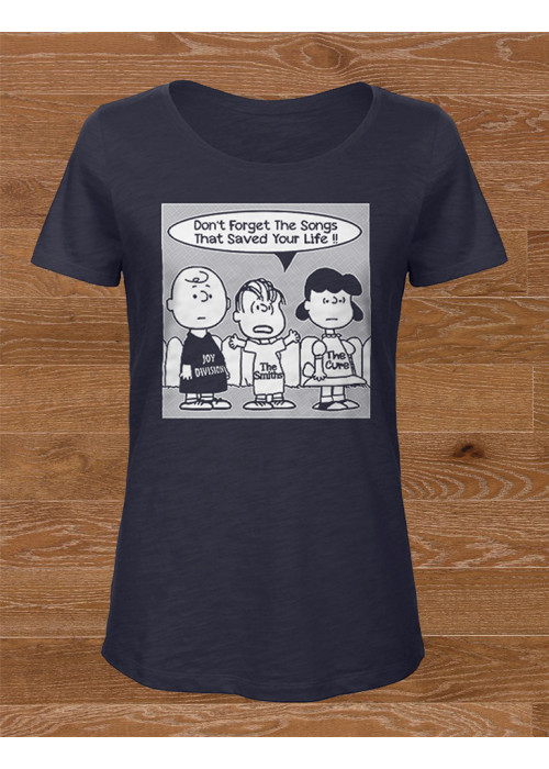  Don't Forget the Songs WOMEN's T-Shirt:  Joy Division, The Smiths and The Cure